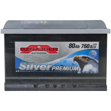 Auto akumulators SZNAJDER 12V/80Ah/760A SILVER PRE