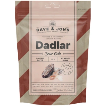 Dave & Jon’s maitsestatud datlid - Sour Cola 125 g