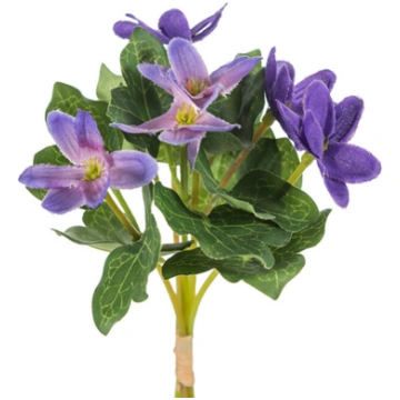 Mākslīgo ziedu pušķis vizbulītes 18cm violets