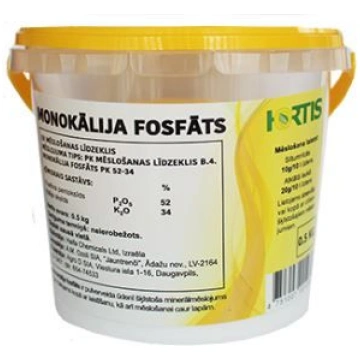 Monokālija fosfāts 0.5kg (DS), Mēslojumi piemājas 