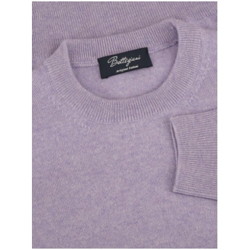 Classic Crewneck Lavandula 100% Cashmere - 62