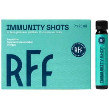 Uztura bagātinātājs Immunity Shots RFF, 25ml x 7 g