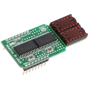Click board; prototype board; Comp: MAX7219; LED m