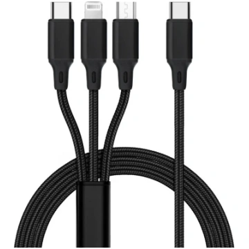 3-in-1 Cable Type C to Lightning / Type C / Micro 