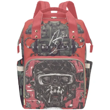 MAURISSAINT iROBOT - RED - BACKPACK ⭐⭐⭐⭐⭐ Inkedjoy