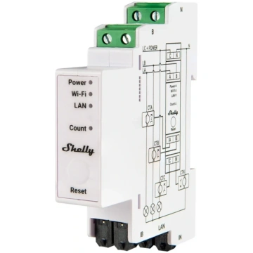 Shelly PRO 3EM 120A 3-way WiFi/Bluetooth/Matter El