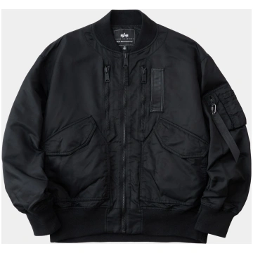 WHITE MOUNTAINEERING X ALPHA FLIGHT JACKET - BLACK