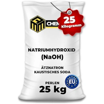Nātrija hidroksīda lodītes 25kg (Kaustiskā soda Na