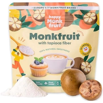 Happy Monkfruit Mūku augļa cukura aizstājēja pulve