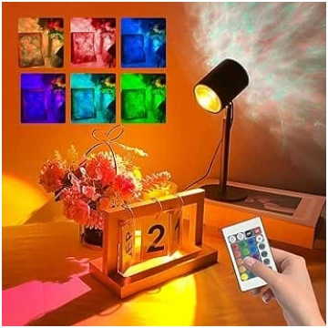 GY Sunset & Wave Lamp 2-in-1, divu režīmu saulriet
