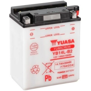 Startera akumulatoru baterija YUASA YB14L-B2