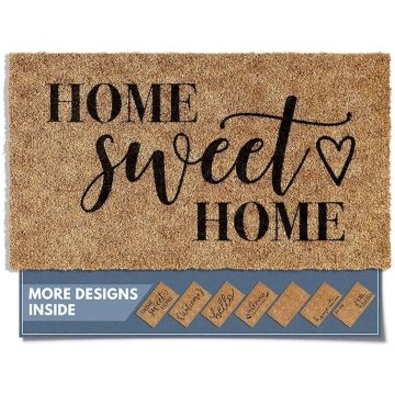 Barnyard Designs "Home Sweet Home" Durvju paklājs,