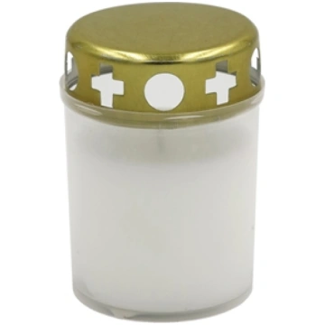 Candela Memorial Candle With Cap White 24100100