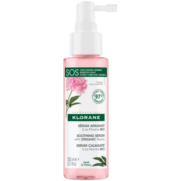 KLORANE ar peonijām jūtīgai galvas ādai serums, 10