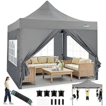 Tooluck Saliekamā lapene, 3 x 3 m, ūdensnecaurlaid