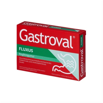 GASTROVAL FLUXUS, skābumam, 15 cietās kapsulas Val