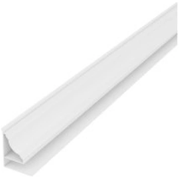 Līste PVC nobeiguma ar kabatu CEZAR 3m balta 1gb