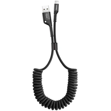 USB kabelis Baseus Fish eye Spring Lightning 2.0A 