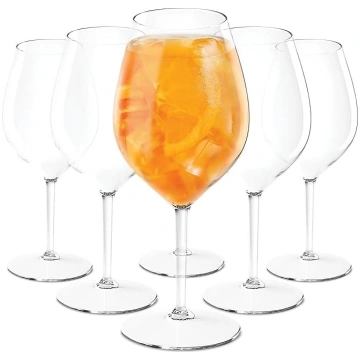 Tundra - 6 plastmasas vīna glāžu komplekts, Aperol