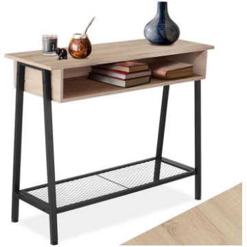 tectake Console Table with Storage Compartment, Co