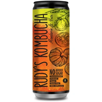 RUDY"S Mandarīns un juzu Kombucha 330 ml