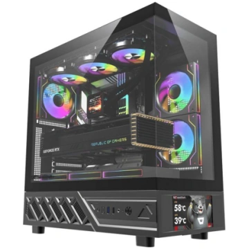 DarkFlash DS950V computer case with display (black