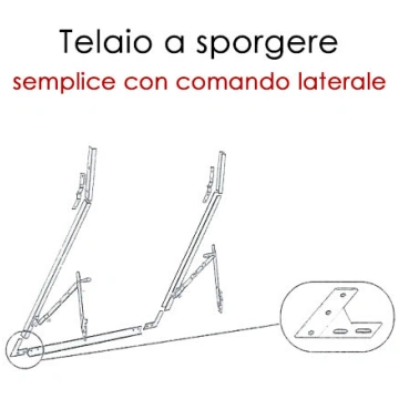 Telaio a Sporgere tapparelle - comando laterale