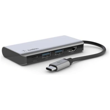 BELKIN USB-C 4-in-1 multiport adapter, gray AVC006
