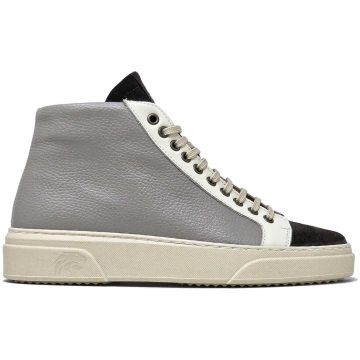 NEVADA BOOT PELLE GRIGIO MORO LATTE BRAND SILVER&a