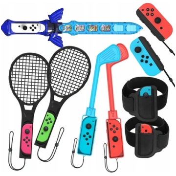 JYS Zestaw Akcesoria 9w1 do Joy-Con Nintendo Switc