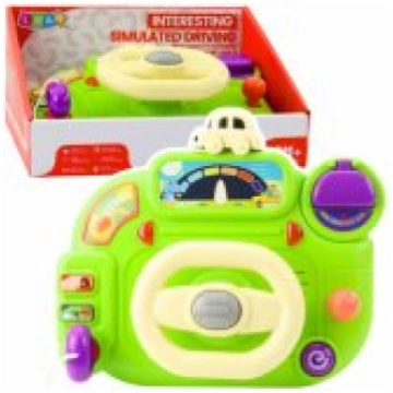 LEAN Toys Interactive Steering Wheel For Kids Driv