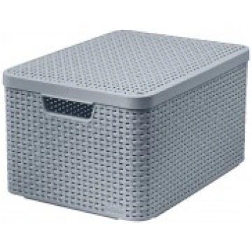CURVER Storage basket with lid Style L 44 x 33 x 2