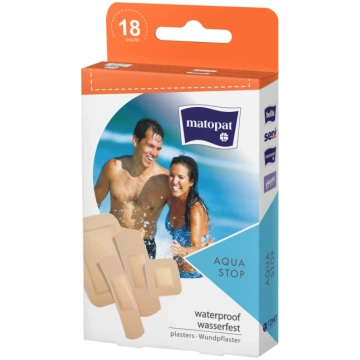 Plāksteris Matopat Aqua Stop, 18 gab