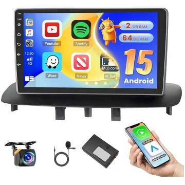 2+64GB Android auto radio priekš Renault Megane 3