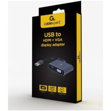 Gembird I/O ADAPTER USB3 TO HDMI/VGA/GREY A-USB3-H