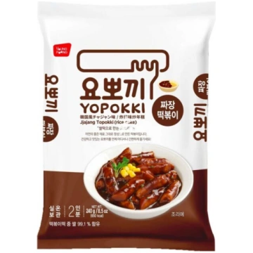 Yopokki rīsu kūku maisiņš Jjajangmon 120g