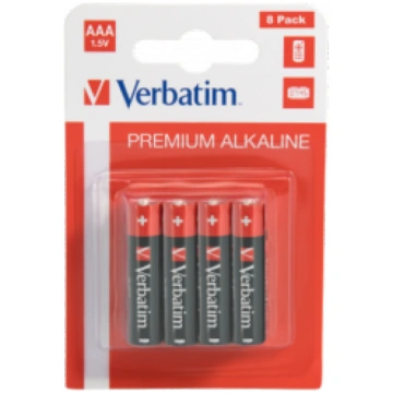 Baterijas Verbatim AAA Premium Alkaline 8-Pack 1.5