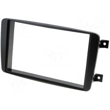 Radio mounting frame | Mercedes | 2 DIN | black AC