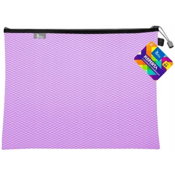 Tetis B4 mape ar metāla rāvējslēdzēju, violeta Nav