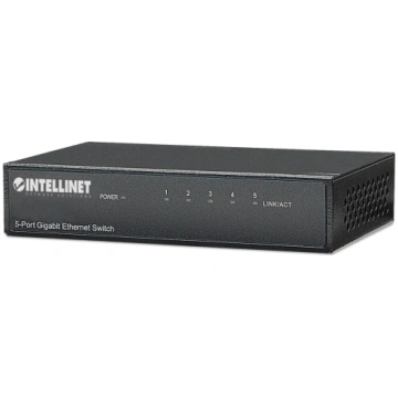 Intellinet 5-Port Gigabit Ethernet Switch, Metal (
