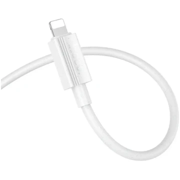 Cable USB A to Lightning Hoco 2,4A 1 m X107 white 