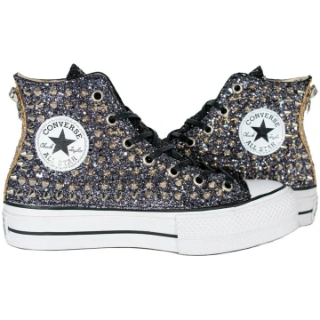 CONVERSE PLATFORM PERSONALIZZATE NERA HUGO CONVERS