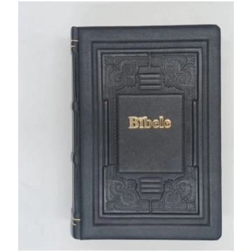 Bībele, JTR, DC, ādas iesējumā, melna