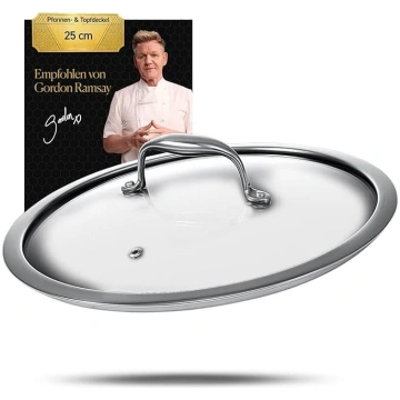 HexClad Premium stikla vāks 25 cm - caurspīdīgs pa