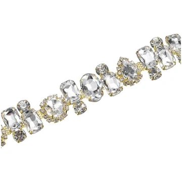 Crystal Rhinestone Chain Embellishment, 1 Yard Cry
