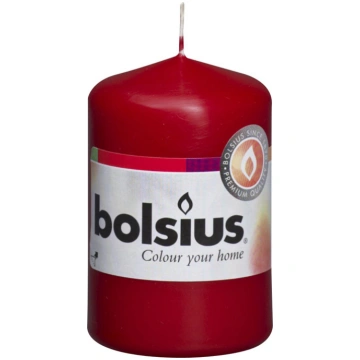 Cilindra svece BOLSIUS 80x48 mm, bordo