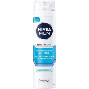 Skūšanās želeja Nivea Men Sensitive 200 ml — atvēs