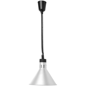 Konusveida lampa ēdienu siltuma uzturēšanai ar reg