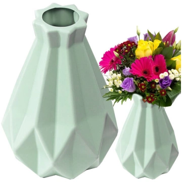 Skandināvu plastmasas vāze 20cm - moderns dizains
