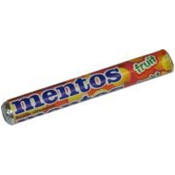 Košļājamā konfekte MENTOS Fruit, 38g (450-27212)
